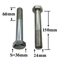 R1195 Болт М24х150х1,5 R1195 Болт М24х150х1,5