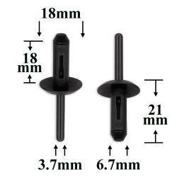 0477 Заклепка пластиковая для VAG, GM, Chrysler, Dodge, Jeep 0477 Заклепка пластиковая для VAG, GM, Chrysler, Dodge, Jeep