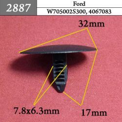 2887 Автокрепеж для Ford 2887 Автокрепеж для Ford