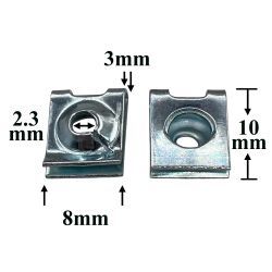 Скоба металлическая 8x10 под саморез универсальная Скоба металлическая 8x10 под саморез универсальная
