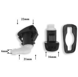 F275 Форсунка стеклоомывателя лобового стекла для Dodge, Jeep F275 Форсунка стеклоомывателя лобового стекла для Dodge, Jeep