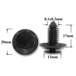 Клипса обшивки двери Ford эконом Клипса обшивки двери Ford эконом