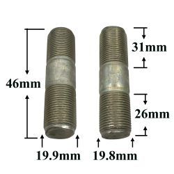 R2680 Шпилька М20х45х1,5 верхн. рычага реактивной штанги R2680 Шпилька М20х45х1,5 верхн. рычага реактивной штанги