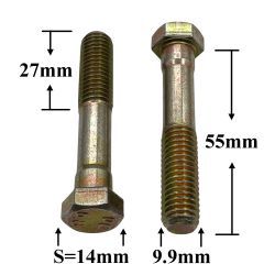R0463 Болт М10х55х1,5 картера сцепления дв.402 R0463 Болт М10х55х1,5 картера сцепления дв.402