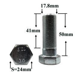 R1042 Болт М18х50х1,5 поворотного круга МАЗ R1042 Болт М18х50х1,5 поворотного круга МАЗ