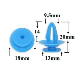 Клипса фигурная крепления обшивки дверей, отделки багажника для Mercedes, Smart, Renault, VAG Клипса фигурная крепления обшивки дверей, отделки багажника для Mercedes, Smart, Renault, VAG