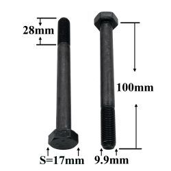 R0509 Болт М10х100х1,25 выпуск. коллектора КАМАЗ R0509 Болт М10х100х1,25 выпуск. коллектора КАМАЗ