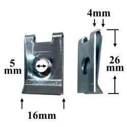 M2344 Зажим металлический M2344 Зажим металлический