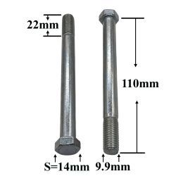 R0516 Болт М10х110х1,5 стартера дв.406 R0516 Болт М10х110х1,5 стартера дв.406