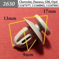 2630 Автокрепеж для GM, Chrysler, Dodge, Jeep 2630 Автокрепеж для GM, Chrysler, Dodge, Jeep