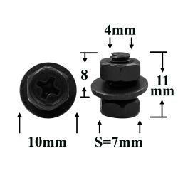 M2057 Автокрепеж металлический M2057 Автокрепеж металлический