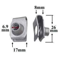 M2391 Скоба металлическая для Chevrolet, Daewoo, GM, Opel M2391 Скоба металлическая для Chevrolet, Daewoo, GM, Opel