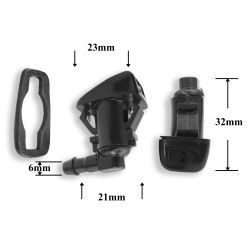 F278 Форсунка стеклоомывателя лобового стекла для Dodge, Jeep F278 Форсунка стеклоомывателя лобового стекла для Dodge, Jeep