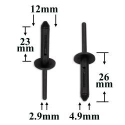 0478 Заклепка пластиковая для GM, Chrysler, Dodge, Jeep 0478 Заклепка пластиковая для GM, Chrysler, Dodge, Jeep