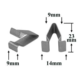 Зажим металлический 9x23 для VAG Зажим металлический 9x23 для VAG