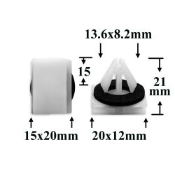 1624 Автокрепеж для Citroen, Peugeot, Ford, GM, Chrysler, Dodge, Jeep 1624 Автокрепеж для Citroen, Peugeot, Ford, GM, Chrysler, Dodge, Jeep