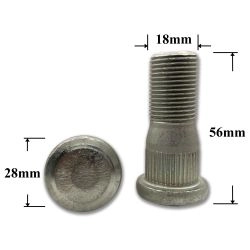 T2501 Болт (шпилька) колеса Газель перед T2501 Болт (шпилька) колеса Газель перед