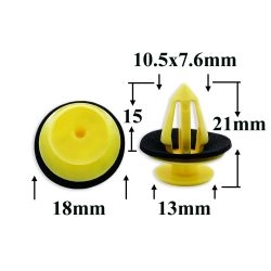 Клипса фигурная крепления обшивки дверей, отделки багажника для Ford, VAG, Land Rover Клипса фигурная крепления обшивки дверей, отделки багажника для Ford, VAG, Land Rover