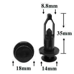 Пистон распорный крепления бампера для Lexus, Toyota Пистон распорный крепления бампера для Lexus, Toyota