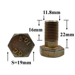 R0612 Болт М12х22х1,25 кл.19 крепления суппорта 3302, 31105 R0612 Болт М12х22х1,25 кл.19 крепления суппорта 3302, 31105