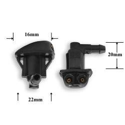 F216 Комплект форсунок стеклоомывателя лобового стекла для Jeep (левый и правый) F216 Комплект форсунок стеклоомывателя лобового стекла для Jeep (левый и правый)