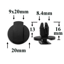 Пистон распорный крепления бампера, защиты, различной отделки для Citroen, Peugeot, GM, Chrysler Пистон распорный крепления бампера, защиты, различной отделки для Citroen, Peugeot, GM, Chrysler