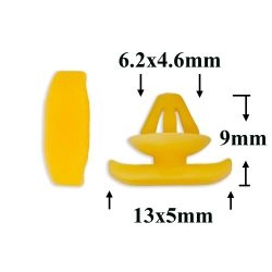 Клипса фигурная крепления уплотнителей, шумоизоляции для Audi, Seat, Skoda, Volkswagen Клипса фигурная крепления уплотнителей, шумоизоляции для Audi, Seat, Skoda, Volkswagen