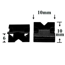 Зажим металлический 10x10 для Audi, Seat, Skoda, Volkswagen Зажим металлический 10x10 для Audi, Seat, Skoda, Volkswagen