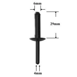 0771 Заклепка пластиковая для GM, Chrysler, Dodge, Jeep 0771 Заклепка пластиковая для GM, Chrysler, Dodge, Jeep