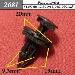 2681 Автокрепеж для Alfa Romeo, Fiat, Lancia, GM, Chrysler, Dodge, Jeep 2681 Автокрепеж для Alfa Romeo, Fiat, Lancia, GM, Chrysler, Dodge, Jeep