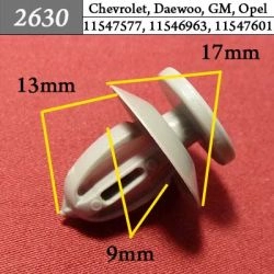 2630 Автокрепеж для GM, Chrysler, Dodge, Jeep 2630 Автокрепеж для GM, Chrysler, Dodge, Jeep