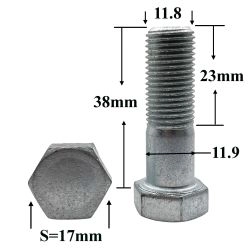 R0636 Болт М12х38х1,25 карданного вала ГАЗ R0636 Болт М12х38х1,25 карданного вала ГАЗ