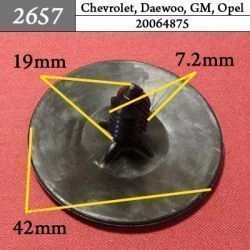 2657 Автокрепеж для GM, Chrysler, Dodge, Jeep 2657 Автокрепеж для GM, Chrysler, Dodge, Jeep