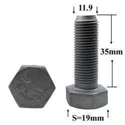 R0632 Болт М12х35х1,25 пер.моста 21213 R0632 Болт М12х35х1,25 пер.моста 21213