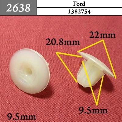 2638 Клипса под саморез Ford 2638 Клипса под саморез Ford
