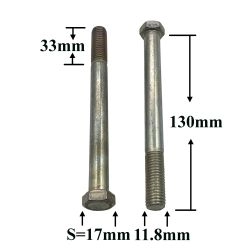 R0739 Болт М12х130х1,75 рулевого редуктора "ВОЛГА" R0739 Болт М12х130х1,75 рулевого редуктора "ВОЛГА"