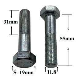R0671 Болт М12х55х1,25 стойки 2108 R0671 Болт М12х55х1,25 стойки 2108