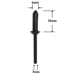 0678 Заклепка пластиковая для GM, Chrysler, Dodge, Jeep 0678 Заклепка пластиковая для GM, Chrysler, Dodge, Jeep