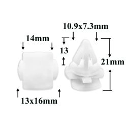 Клипса фигурная крепления молдингов, порогов для Audi, Seat, Skoda, Volkswagen Клипса фигурная крепления молдингов, порогов для Audi, Seat, Skoda, Volkswagen