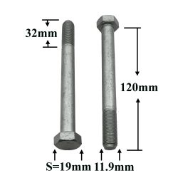 R0734 Болт М12х120х1,25 крепления гидромуфты R0734 Болт М12х120х1,25 крепления гидромуфты
