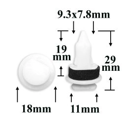 0827 Автокрепеж для GM, Chrysler, Dodge, Jeep 0827 Автокрепеж для GM, Chrysler, Dodge, Jeep