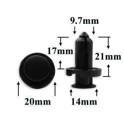 Пистон распорный крепления бампера, решетки для Honda, Acura Пистон распорный крепления бампера, решетки для Honda, Acura