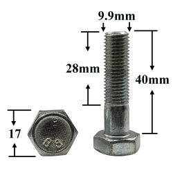 R0427 Болт М10х40х1,25 кронштейна генератора R0427 Болт М10х40х1,25 кронштейна генератора