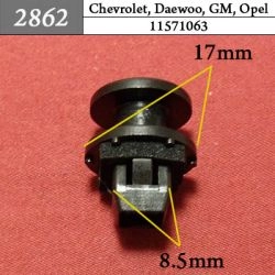 2862 Автокрепеж для GM, Chrysler, Dodge, Jeep 2862 Автокрепеж для GM, Chrysler, Dodge, Jeep