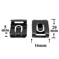 Зажим металлический для Chevrolet, Chrysler, Daewoo, Dodge, Opel, Renault, Saab Зажим металлический для Chevrolet, Chrysler, Daewoo, Dodge, Opel, Renault, Saab