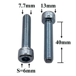 R1671 Винт М8х40 с внутренним шестигранником R1671 Винт М8х40 с внутренним шестигранником