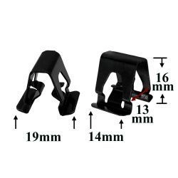 Зажим металлический 14x16 для Audi, Seat, Skoda, Volkswagen Зажим металлический 14x16 для Audi, Seat, Skoda, Volkswagen