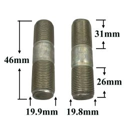 R2680 Шпилька М20х45х1,5 верхн. рычага реактивной штанги R2680 Шпилька М20х45х1,5 верхн. рычага реактивной штанги