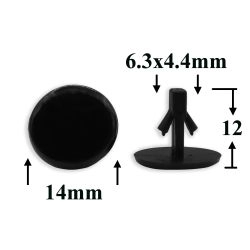 Клипса крепления уплотнителей, шумоизоляции для Mazda Клипса крепления уплотнителей, шумоизоляции для Mazda