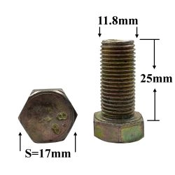 R0615 Болт М12х25х1,25 п/оси "ГАЗЕЛЬ" R0615 Болт М12х25х1,25 п/оси "ГАЗЕЛЬ"